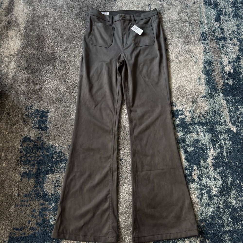 Gap Jeans Womens Size 6 / 28 Gray moleskin 70s Flare High Rise NWT
